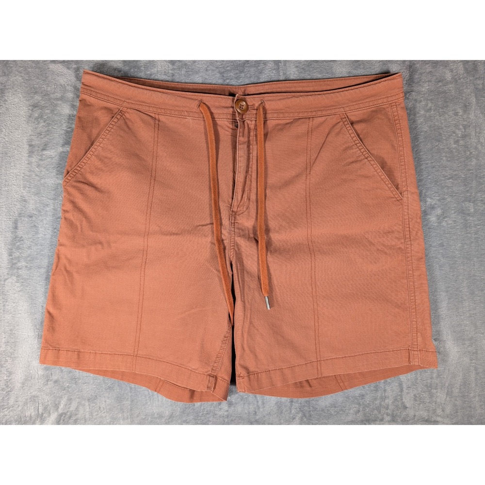 Eddie Bauer Women's Rust Terracotta Ripstop Utility Shorts Size 12 Spring 2022